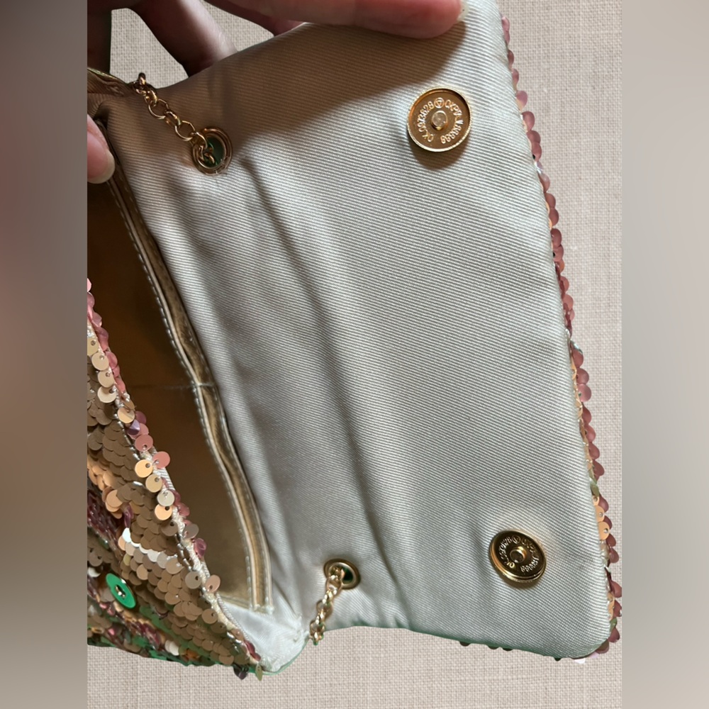 Nicole Miller Sequin two-toned Shoulder/crossbody Bag NWT - Picture 5 of 9